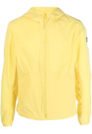 Colmar logo-patch zip-up hooded jacket - Giallo