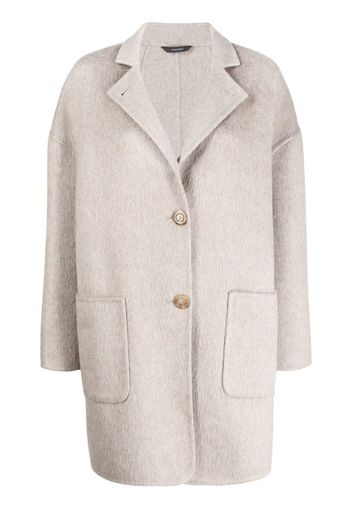 Colombo notched-collar single-breasted coat - Grigio