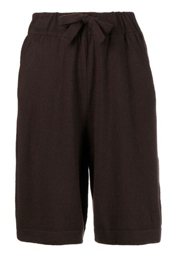Colombo cashmere track shorts - Marrone