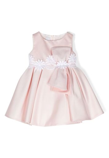 Colorichiari box-pleated panelled lace dress - Rosa