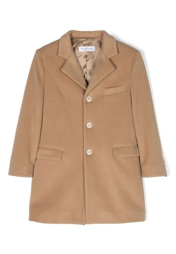 Colorichiari notched-collar single-breasted coat - Marrone