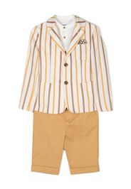 Colorichiari single-breasted short suit set - Giallo