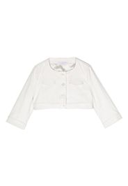 Colorichiari button-up faux-leather jacket - Bianco