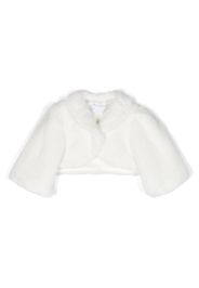 Colorichiari textured cropped jacket - Bianco