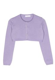 Colorichiari fine-knit cropped cardigan - Viola