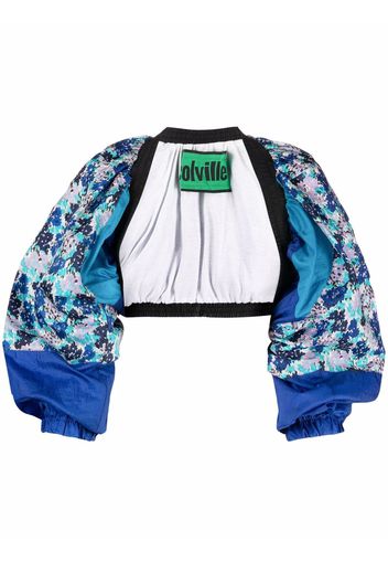 colville Giacca a fiori crop - Blu