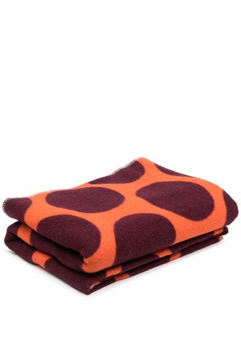colville geometric knit blanket - Arancione