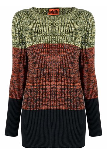 colville panelled cut-out jumper - Arancione