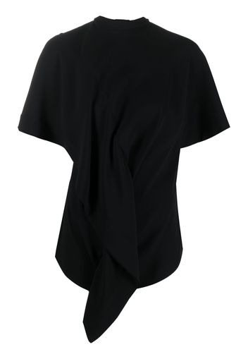 colville asymmetric draped top - Nero