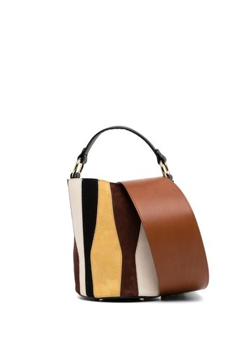 colville Patch cylinder small tote bag - Marrone