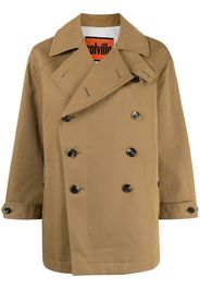 colville oversized double-breasted jacket - Marrone