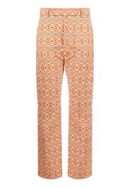 colville abstract-print trousers - Arancione