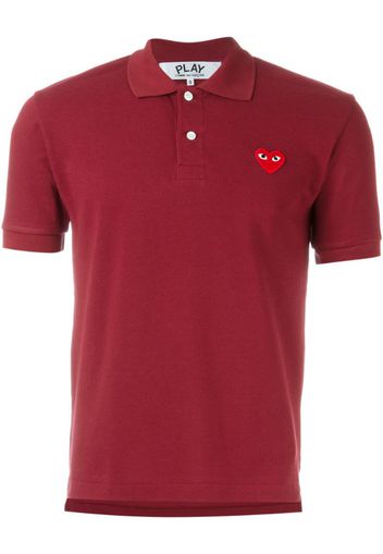 embroidered heart polo shirt