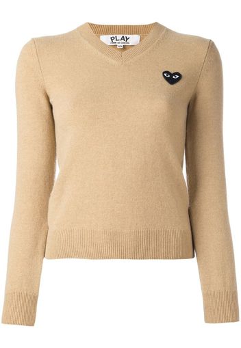 embroidered heart jumper