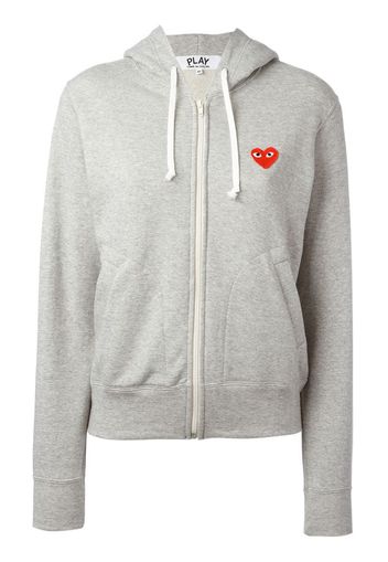 embroidered logo hoodie