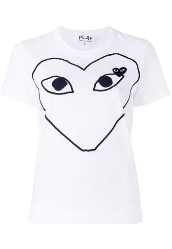 printed heart T-shirt