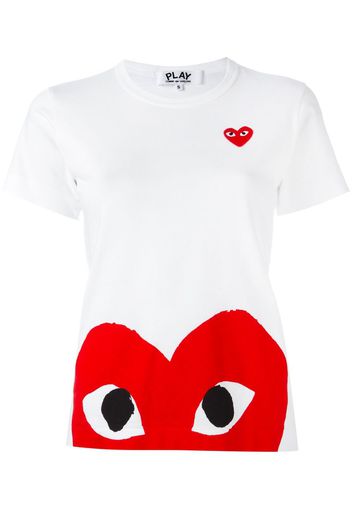 T-shirt con cuore stampato