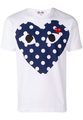 T-shirt con stampa cuore