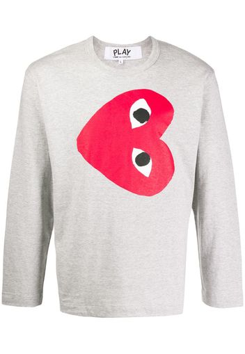 heart print sweatshirt