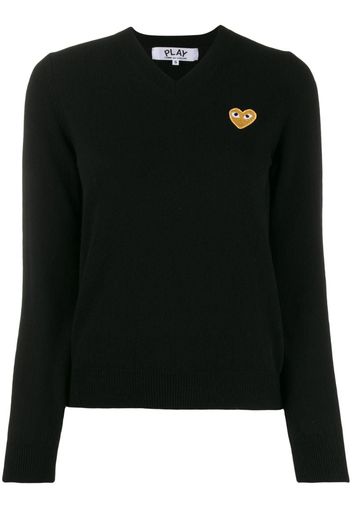 long sleeve V-neck sweater