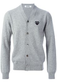 Cardigan con scollo a V con applicazione logo