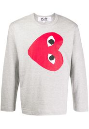 heart print sweatshirt
