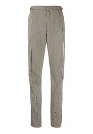 Comme Des Garçons Pre-Owned 2000s striped straight-legged trousers - Nero