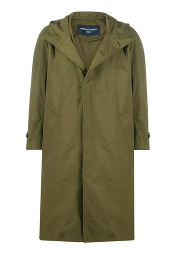 Parka con chiusura nascosta