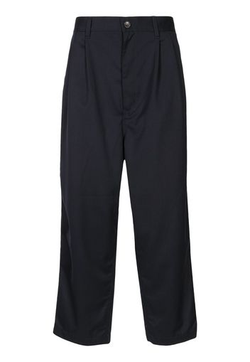 wide-leg cropped trousers