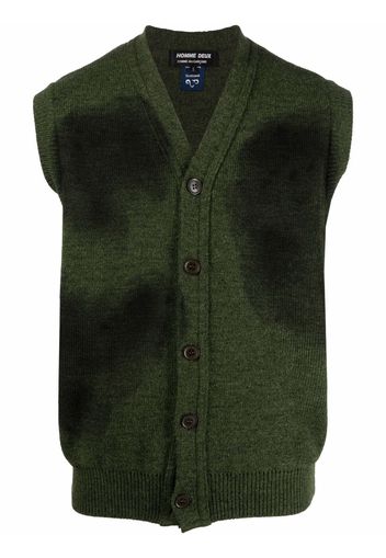 Comme Des Garçons Homme Deux Cardigan smanicato - Verde