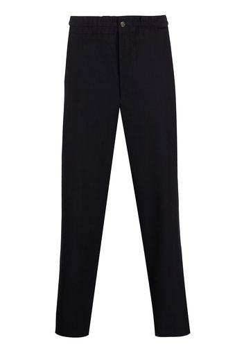 Comme Des Garçons Homme Deux tapered-leg ankle-length trousers - Nero