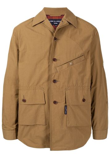 Comme Des Garçons Homme button-down shirt jacket - Marrone