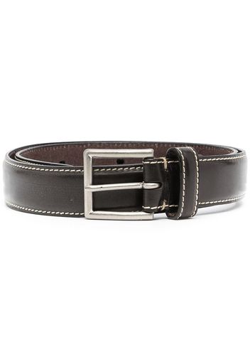 Comme Des Garçons Homme contrast stitching leather belt - Marrone