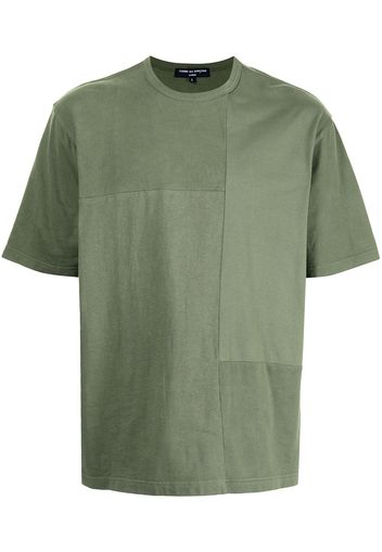 Comme Des Garçons Homme garment-dyed patchwork T-shirt - Verde