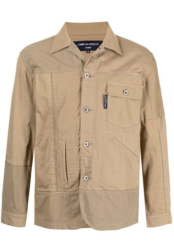 Comme Des Garçons Homme panelled denim jacket - Marrone