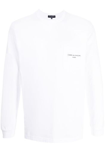 Comme Des Garçons Homme chest logo-print T-shirt - Bianco