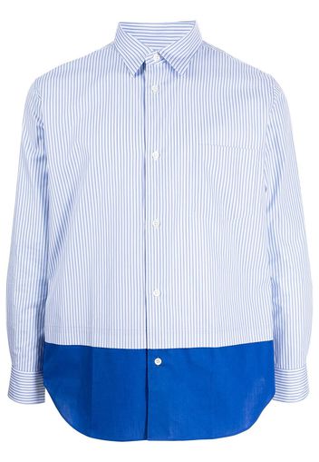 Comme Des Garçons Homme Camicia con design color-block - Blu