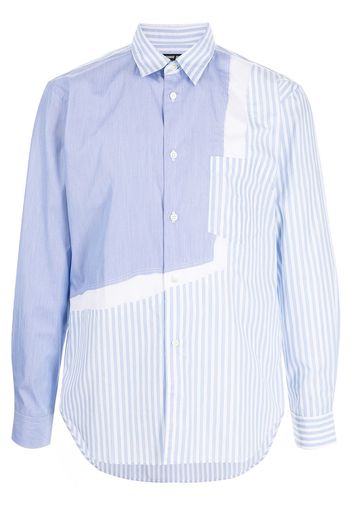 Comme Des Garçons Homme Deux Camicia con inserti - Blu