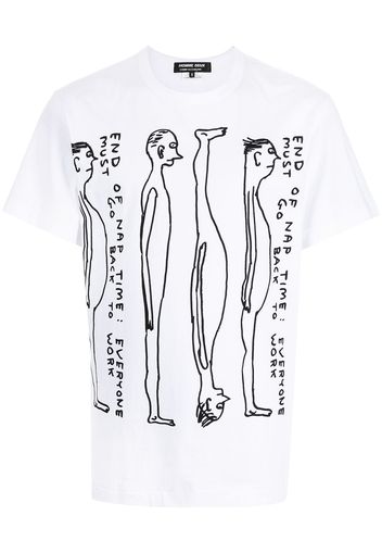 Comme Des Garçons Homme Deux T-shirt con stampa - Bianco