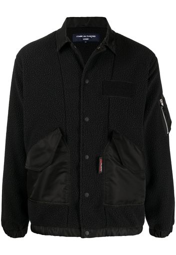 Comme Des Garçons Homme teddy fleece shirt jacket - Nero