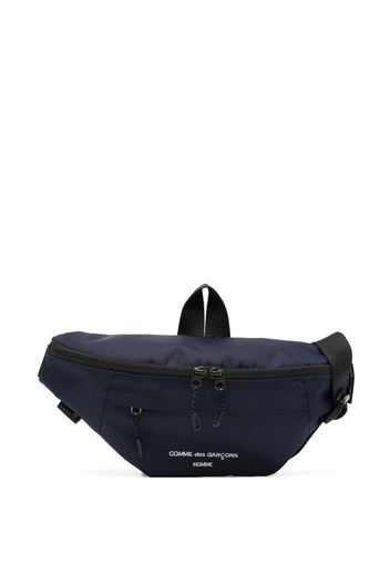 Comme Des Garçons Homme logo-embroidered belt bag - Blu