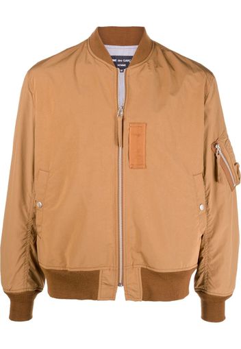 Comme Des Garçons Homme Bomber con zip - Marrone