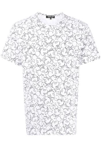 Comme Des Garçons Homme Deux all-over Mickey print T-shirt - Bianco