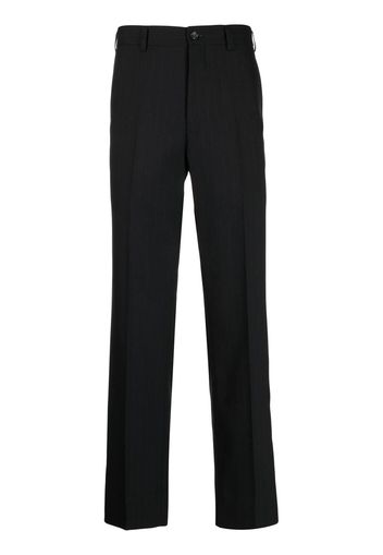 Comme Des Garçons Homme Deux pinstripe-print tailored trousers - Nero