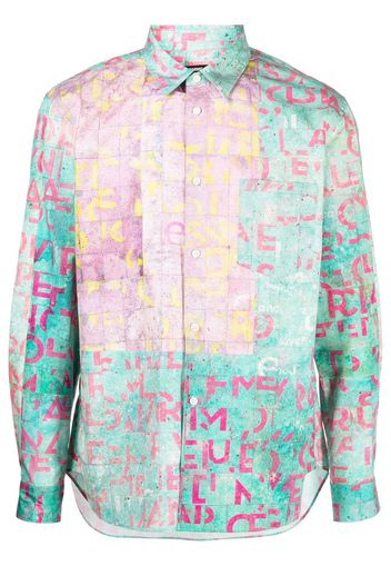 Comme Des Garçons Homme Deux Camicia con stampa grafica - Multicolore