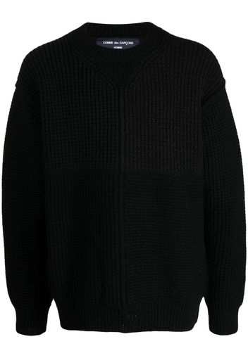 Comme Des Garçons Homme long-sleeved wool jumper - Nero