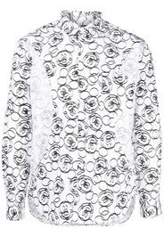 Comme Des Garçons Homme Deux Mickey-print long-sleeve shirt - Bianco