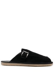 Comme Des Garçons Homme Sandali slides con fibbia - Nero