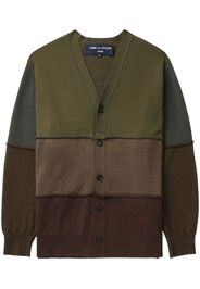 Comme Des Garçons Homme Cardigan con design color-block - Verde