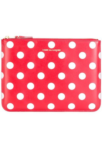 Clutch a pois con zip